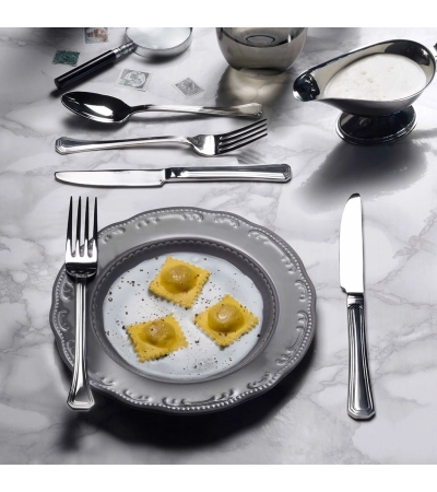 Posate da tavola Octavia con manico in acciaio » Vendita Online » Pinti Inox