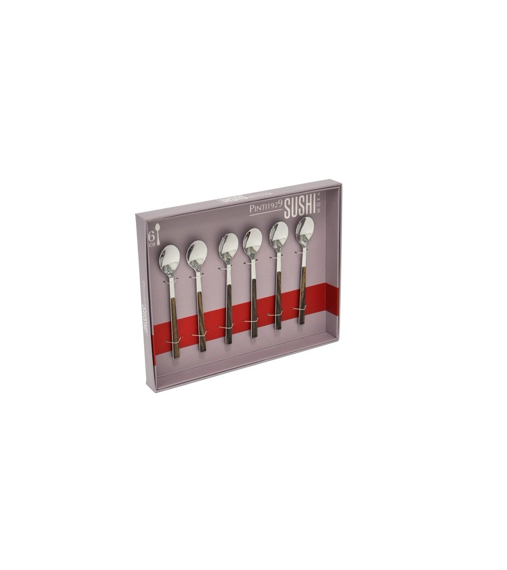 Set 6 Cucchiaini Modello Love Key - Acciaio - Guzzini - Coffee Matic Shop