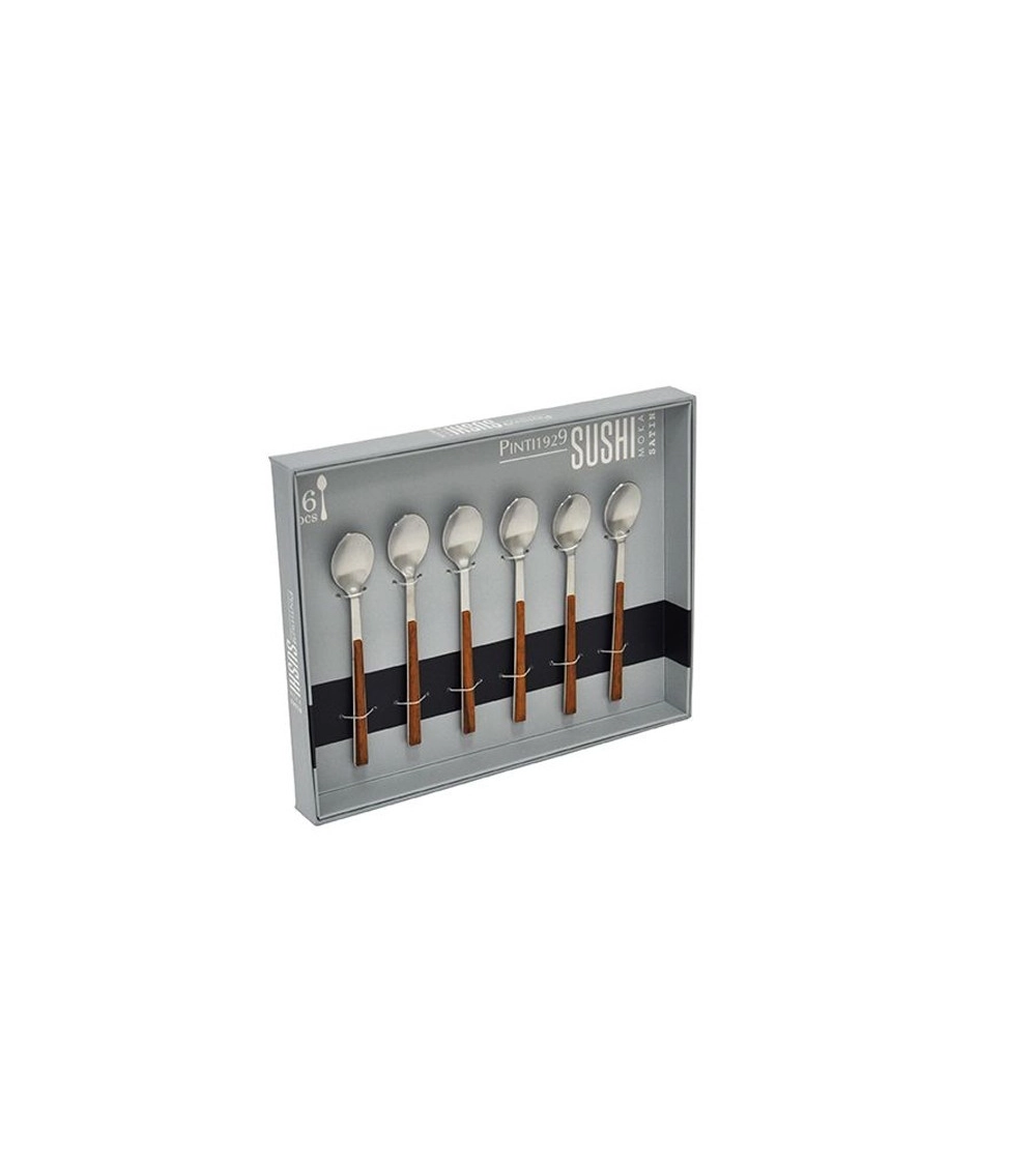 2 PZ Cucchiai di Caviale Fatti a Mano in Madre di Perla MOP Con Manico Rotondo per Serving Uova, 4,72 Pollici/12 CM, Caffè