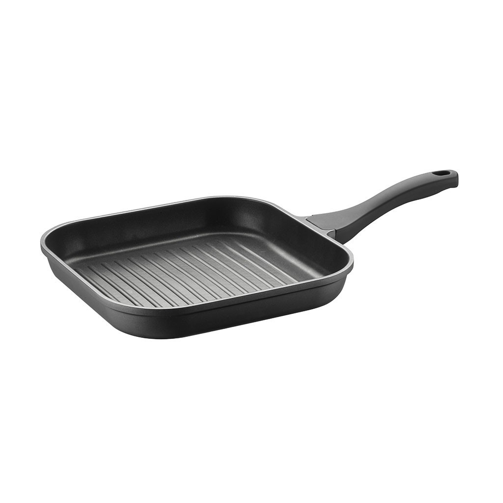 Padella Alta Forno Smontabili, Alluminio Pressofuso, TEFLON Classic, Nero, 24x24x8 cm