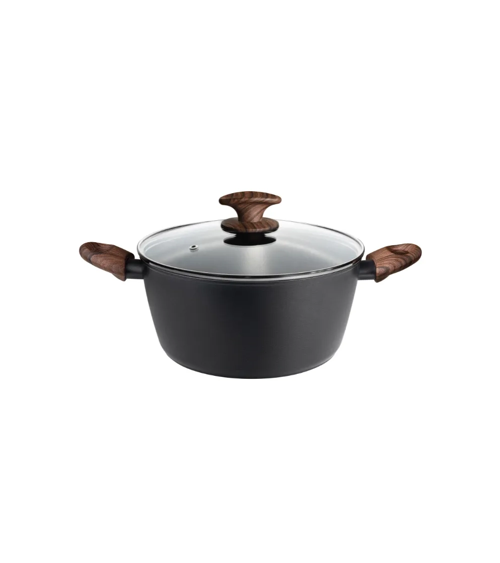 Black&Wood aluminium casserole with non-stick coating » Online Shop » Pinti Inox Black&Wood aluminium casserole with non-stick coating » Online Shop » Pinti Inox
