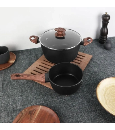 Casseruole Black&Wood in alluminio con rivestimento antiaderente » Vendita Online » Pinti Inox
