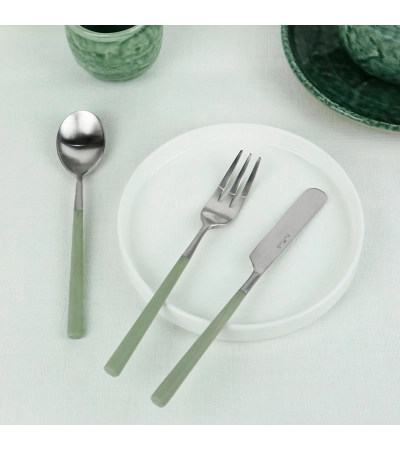 Hive cutlery set with sage handle » Online Shop » Pinti Inox