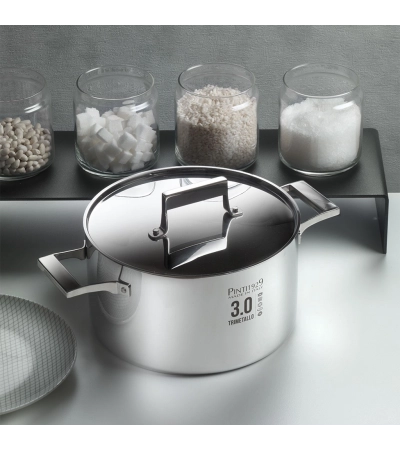 3.0 trimetal deep casserole without lid » Online Shop » Pinti Inox