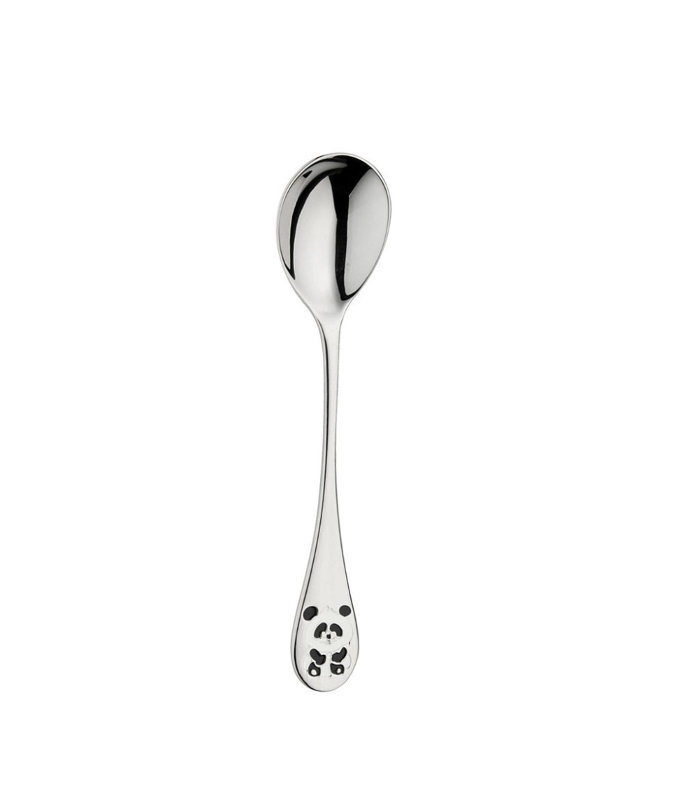 Zilverstad Set Posate Bambini 4 Pezzi In Acciaio Inox 18/10 | Con Cane, Gatto, Coniglio E Uccello Incisi | Lavabili In Lavastoviglie